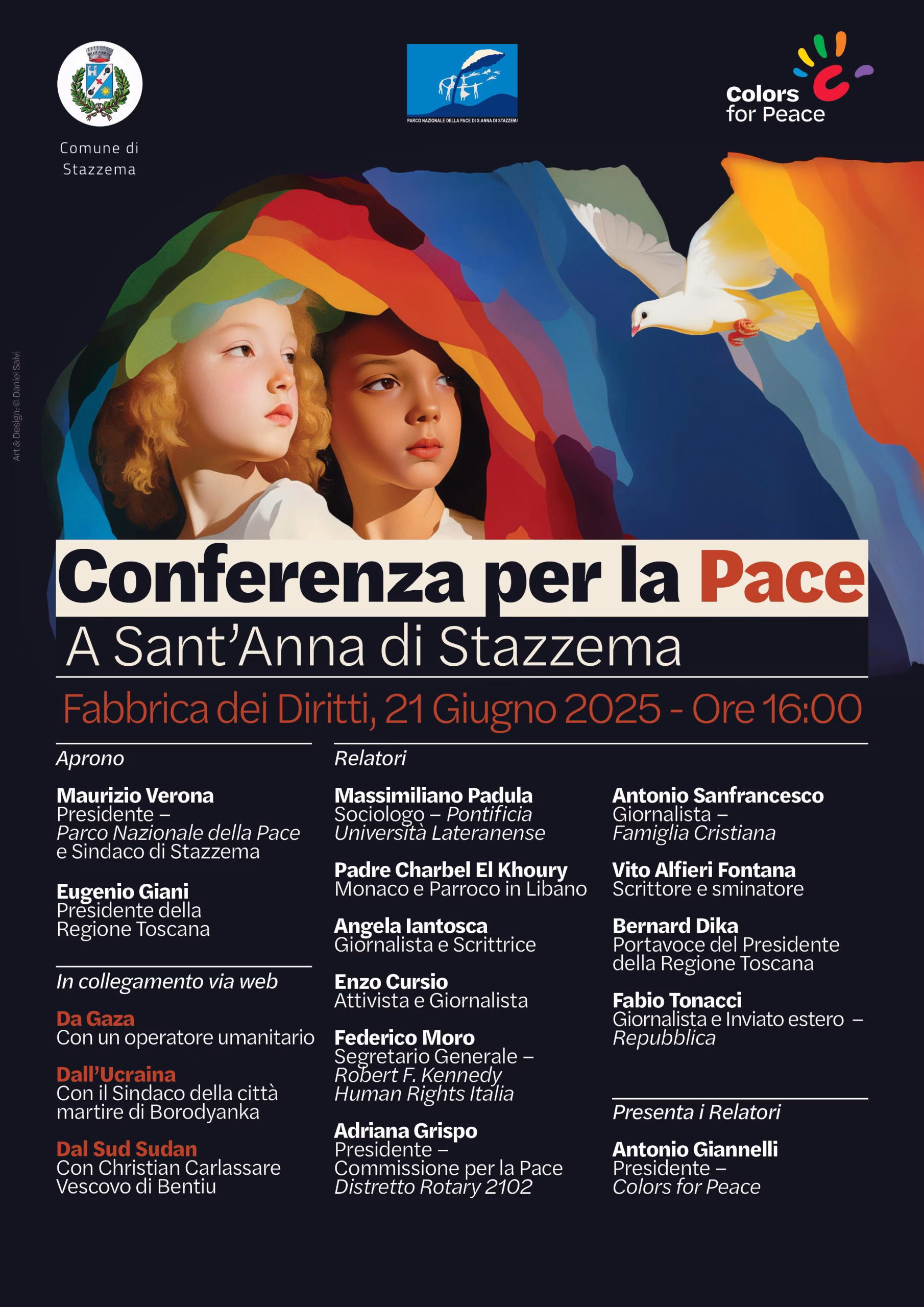 Locandina Conferenza per la Pace a SAnt’Anna 21 giugno